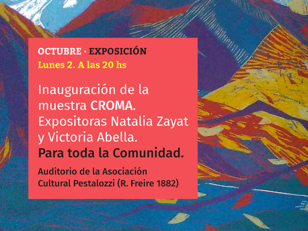 Inauguración de la muestra CROMA